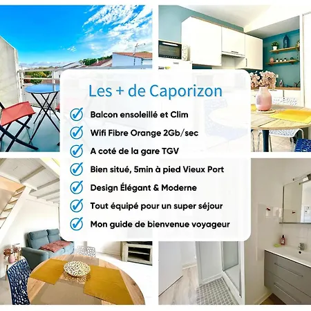 아파트 Caporizon-la Moulinette-5min Gare Et Port